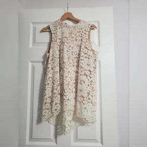 Rose + Olive Lace Top